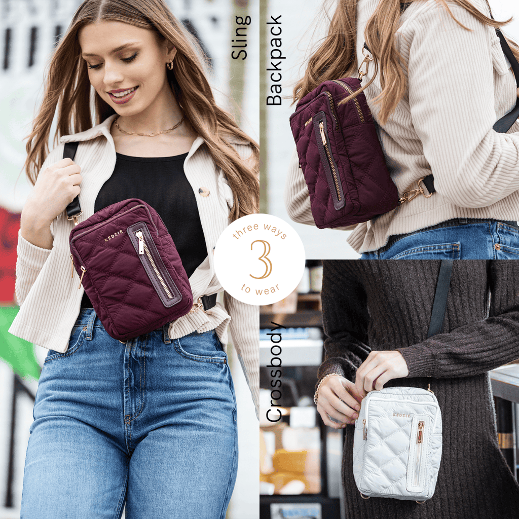 Kedzie Cloud 9 Convertible Sling Bag Kedzie Apparel & Accessories - Bags - Backpacks, Messenger Bags, Fanny Packs & Slings