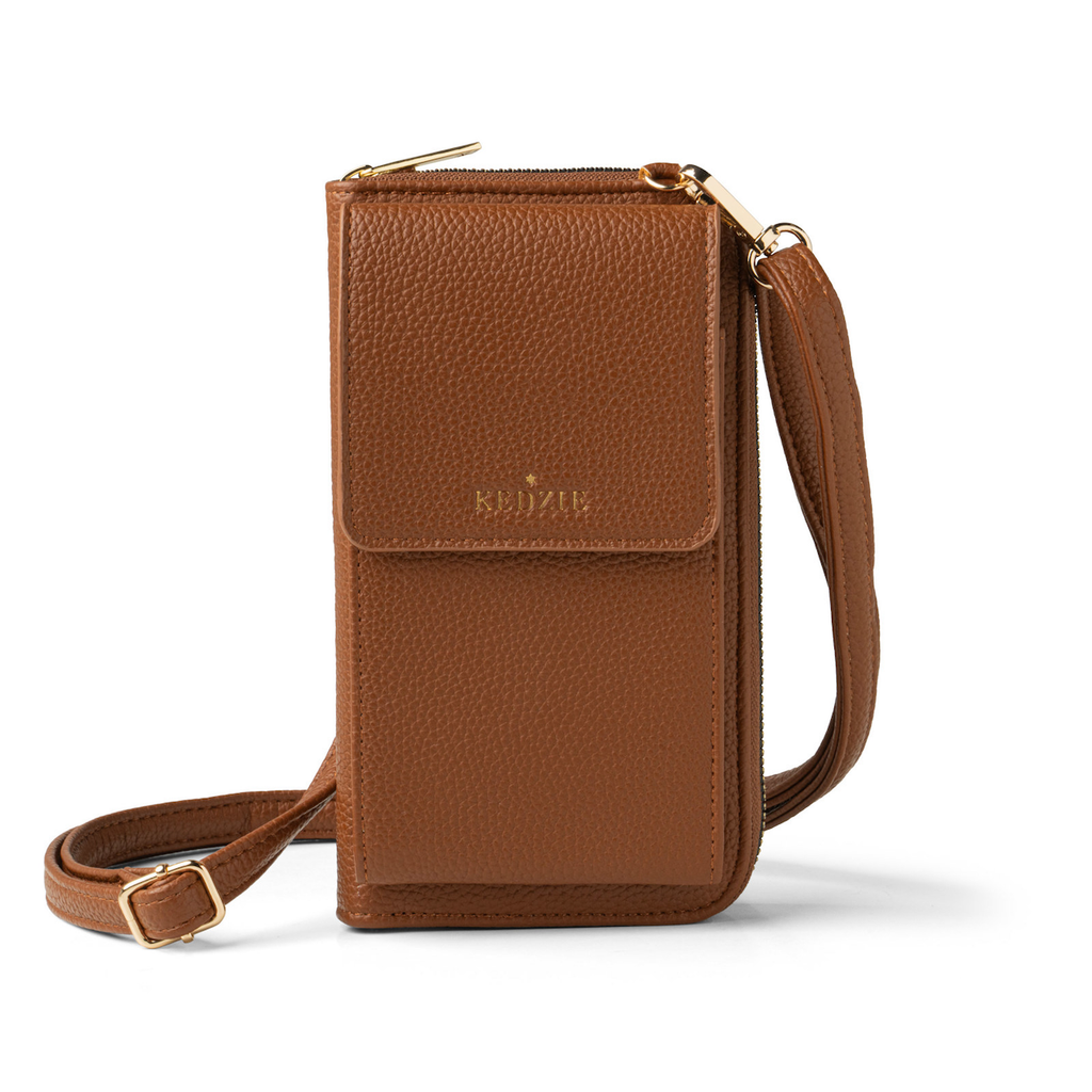 Chestnut Eclipse Smartphone Crossbody Bag Kedzie Apparel & Accessories - Bags - Handbags & Wallets