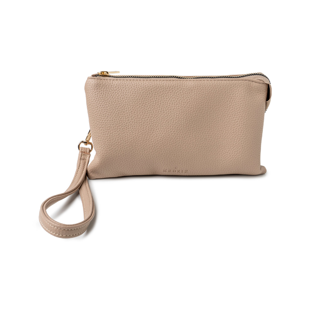 Cream Kedzie Eclipse Solid Convertible Wallet Crossbody Bag Kedzie Apparel & Accessories - Bags - Handbags & Wallets