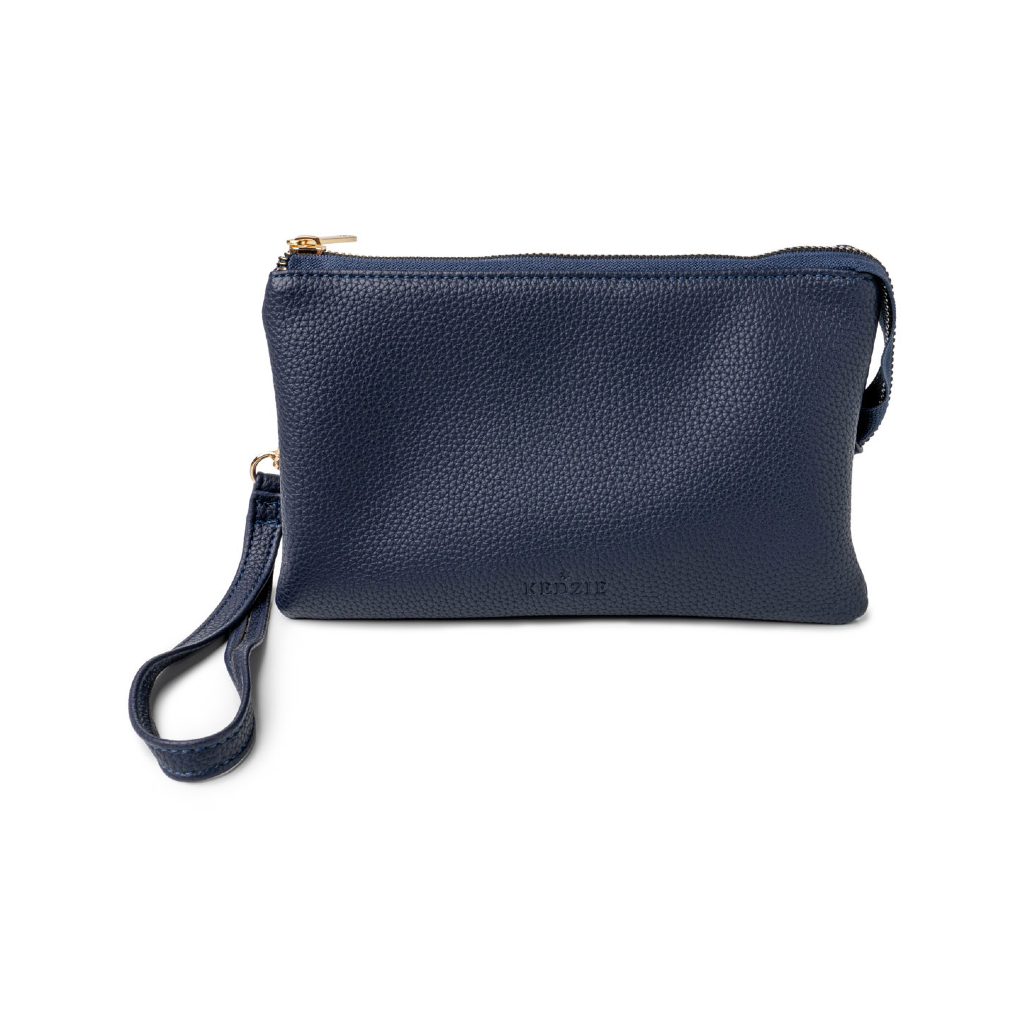 Navy Kedzie Eclipse Solid Convertible Wallet Crossbody Bag Kedzie Apparel & Accessories - Bags - Handbags & Wallets