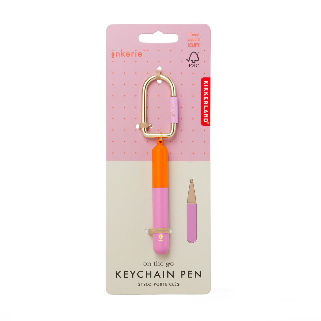 Inkerie On-the-go Keychain Pen Kikkerland Apparel & Accessories - Keychains