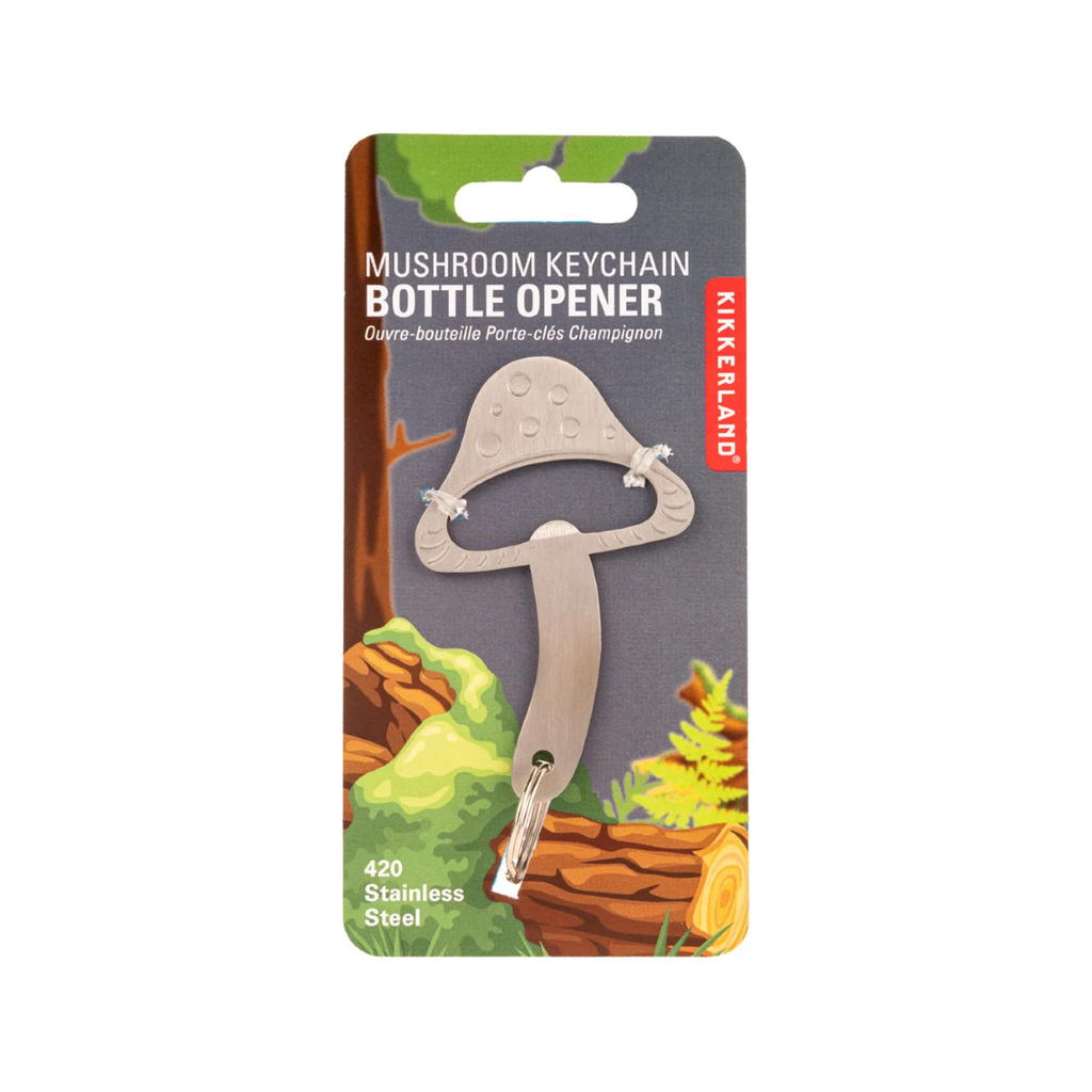 Mushroom Keychain Bottle Opener Kikkerland Apparel & Accessories - Keychains