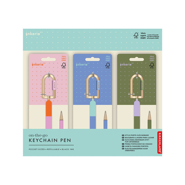 On The Go Keychain Pen Kikkerland Apparel & Accessories - Keychains