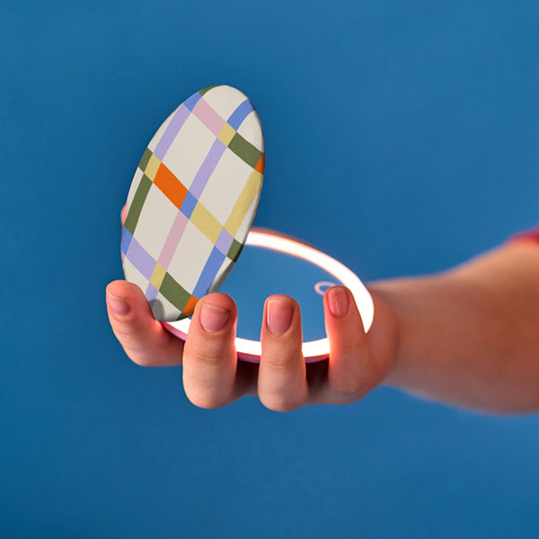 LED Pocket Mirror - INK54-A Kikkerland Apparel & Accessories
