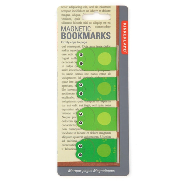Frog Magnetic Bookmark Set Kikkerland Books - Bookmarks