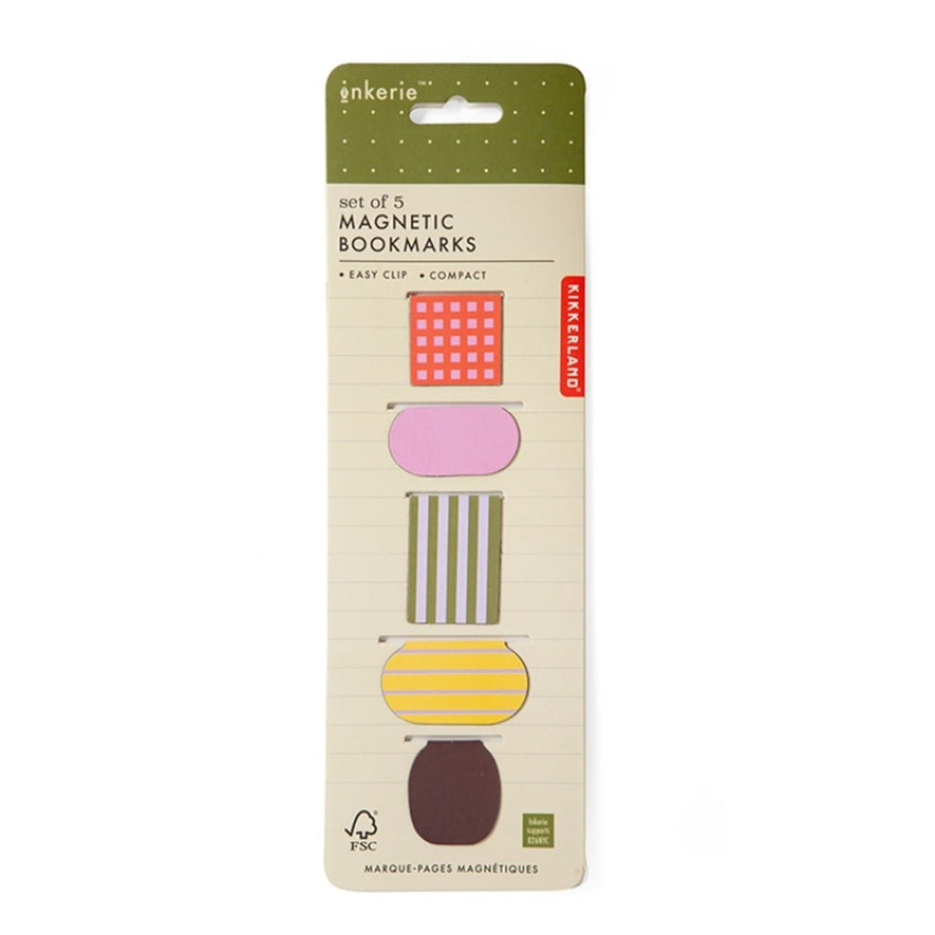 Inkerie Magnetic Bookmark Set Kikkerland Books - Bookmarks