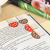 Mushroom Face Magnetic Bookmark Set Kikkerland Books - Bookmarks