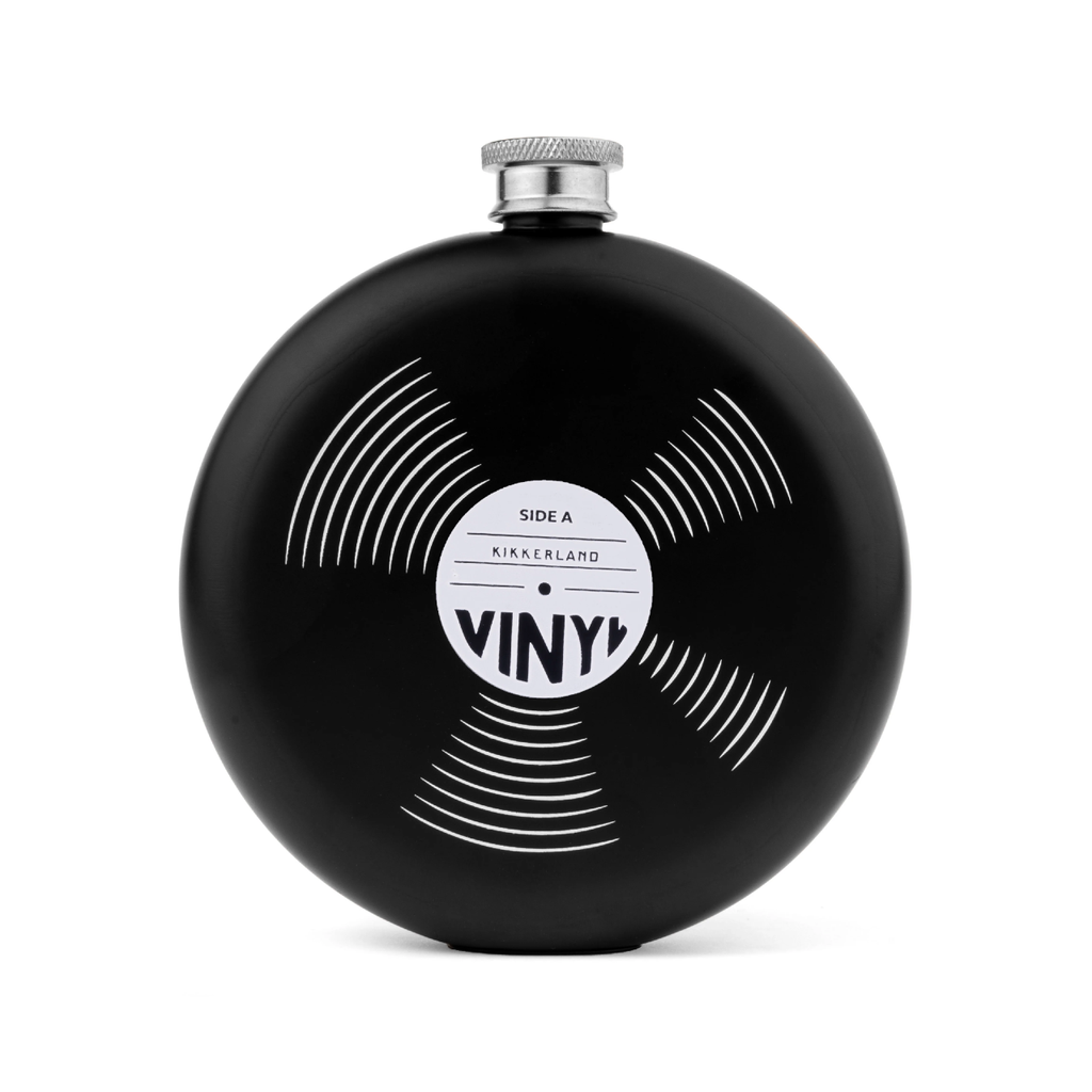 Record Hip Flask Kikkerland Home - Barware