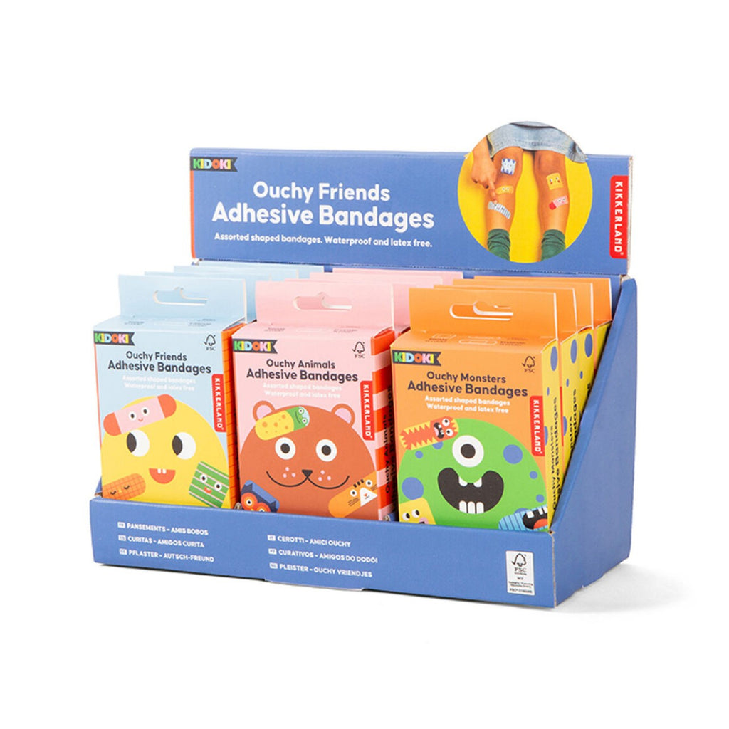 Ouchy Bandages Kikkerland Home - Bath & Body - Bandages & Band-Aids