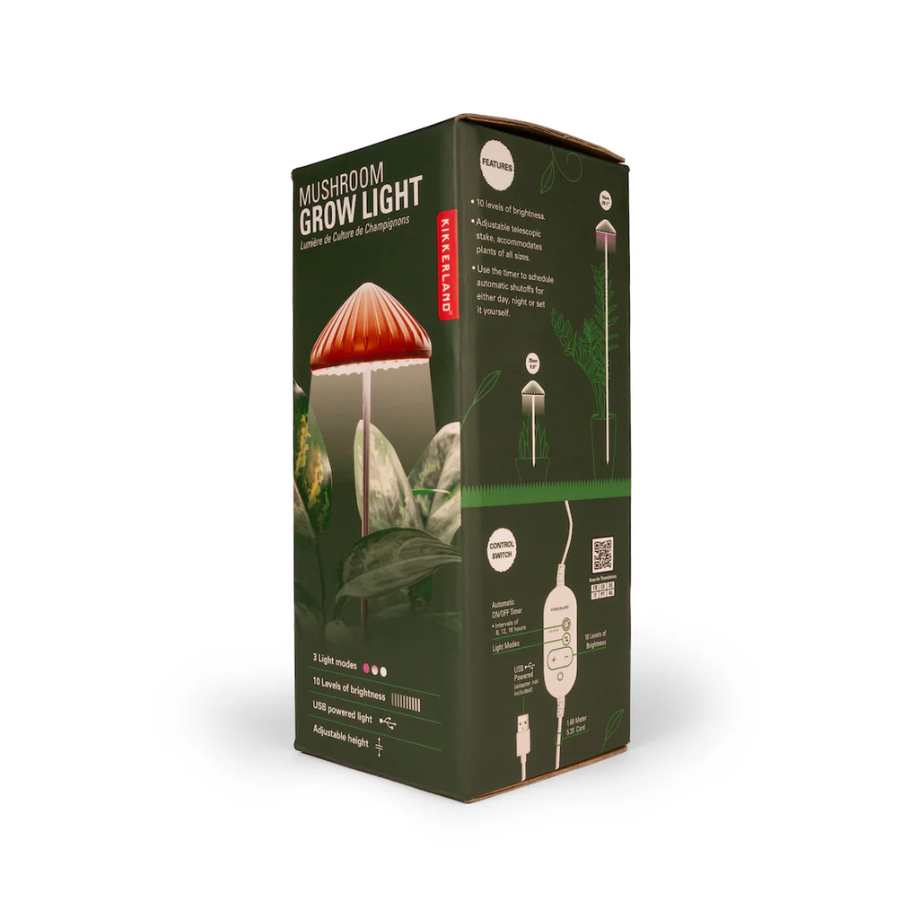 Mushroom Grow Light Kikkerland Home - Garden