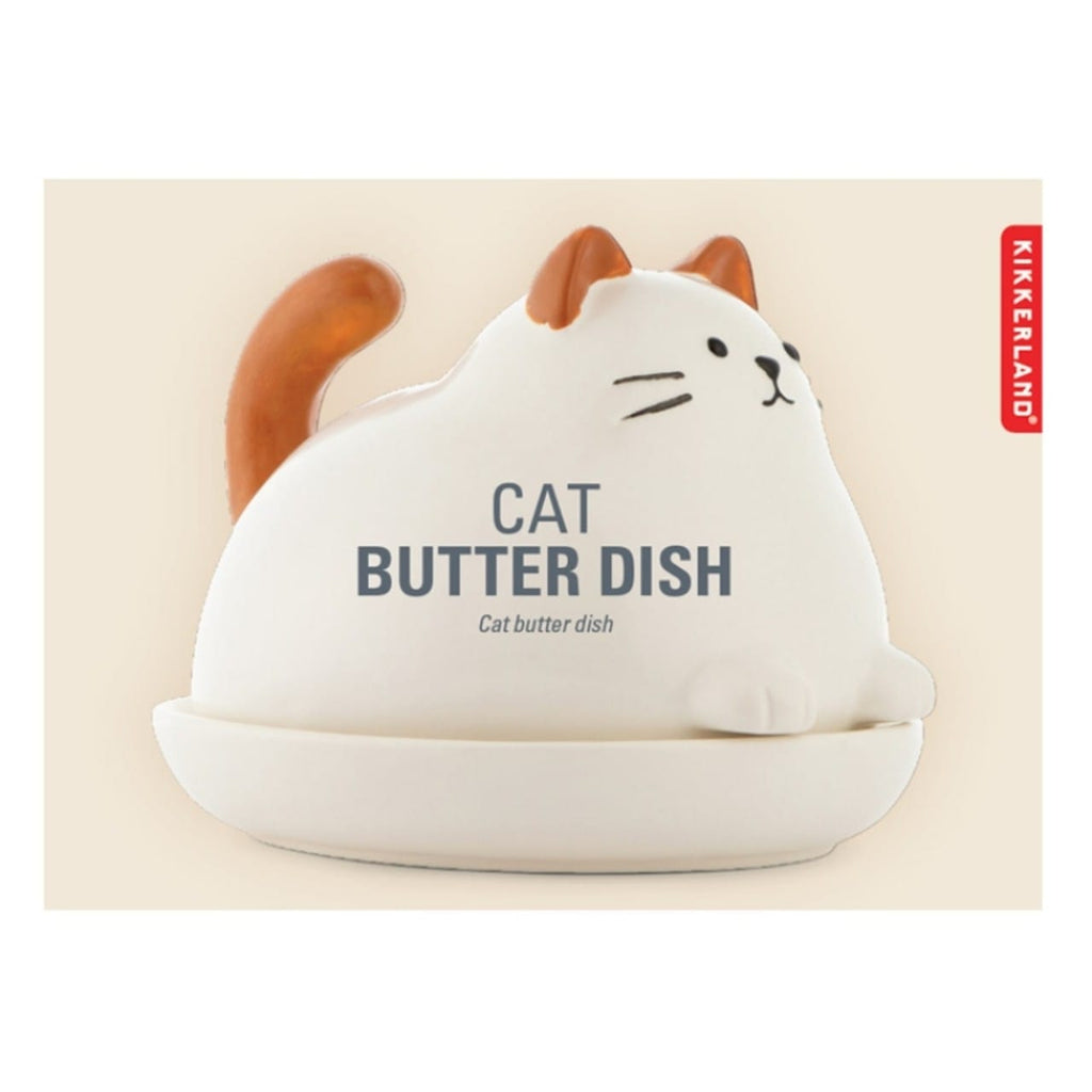 Cat Butter Dish Kikkerland Home - Kitchen & Dining