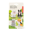 Happy Pup Bag Clips Kikkerland Home - Kitchen & Dining