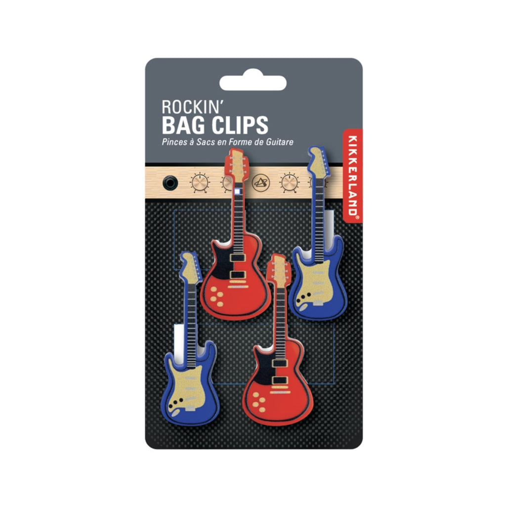 Rockin' Guitar Bag Clips Kikkerland Home - Kitchen & Dining