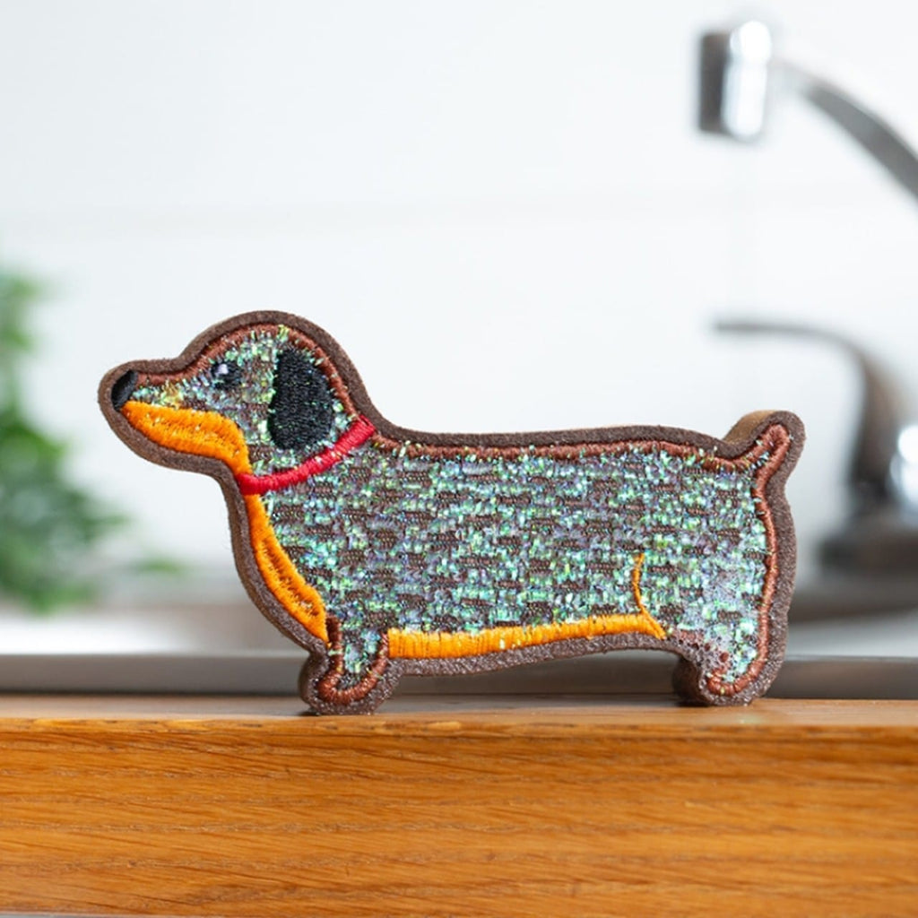 Dachshund Scrub Sponges Set Kikkerland Home - Kitchen & Dining - Sponges & Cleaning Cloths