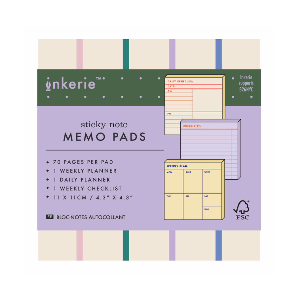 Sticky Note Generic Sticky Notes - Set Of 3 – Urban General Store