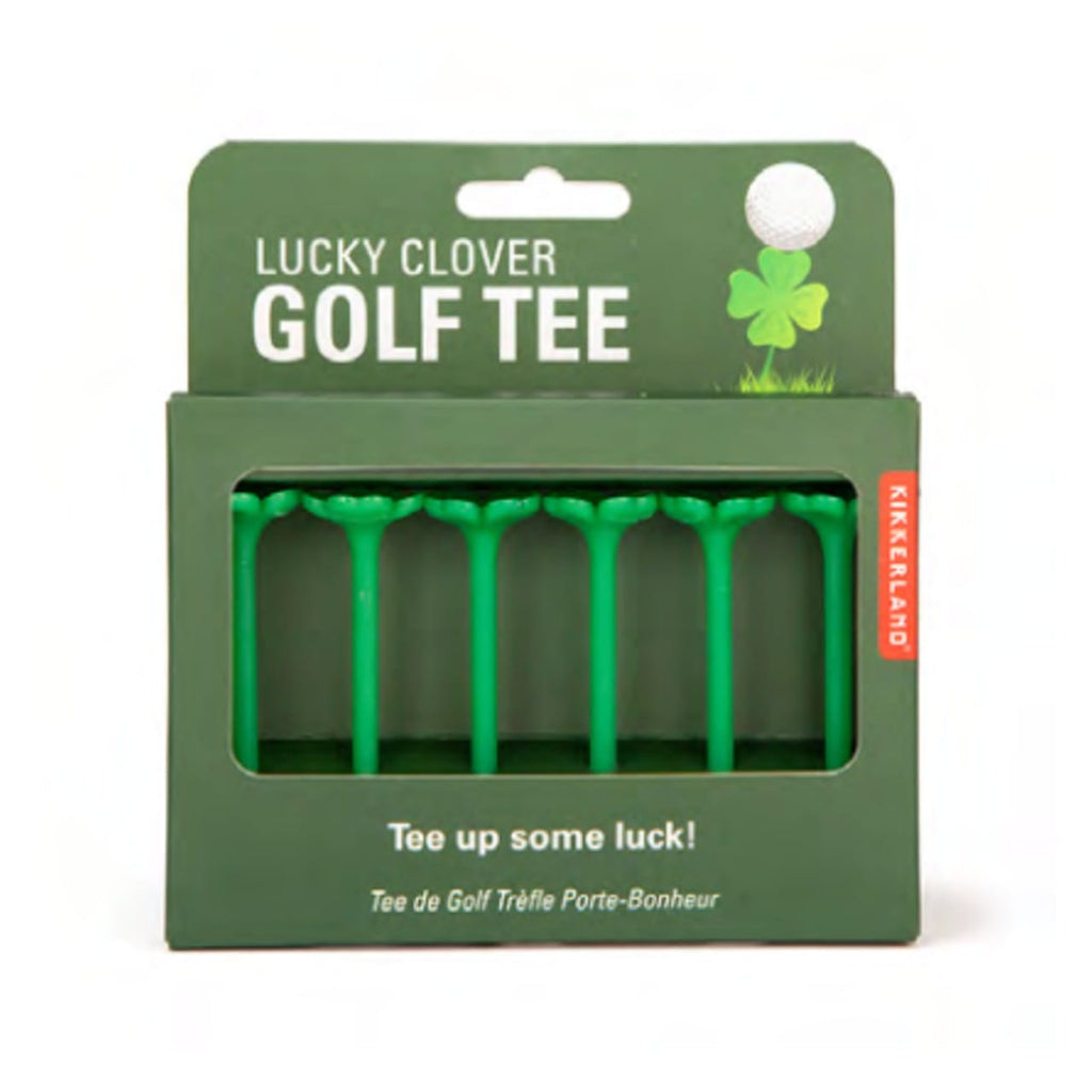 Lucky Clover Golf Tee Set Kikkerland Home - Sporting Goods