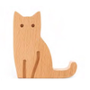 Cat Beechwood Phone Stand Kikkerland Home - Utility & Tools - Cell Phone Accessories