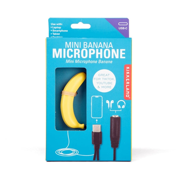 Mini Banana Microphone Kikkerland Home - Utility & Tools