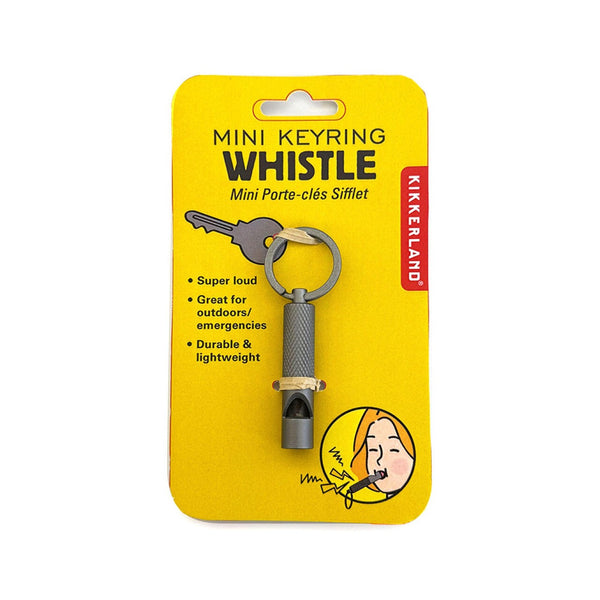 Mini Keyring Whistle Kikkerland Home - Utility & Tools