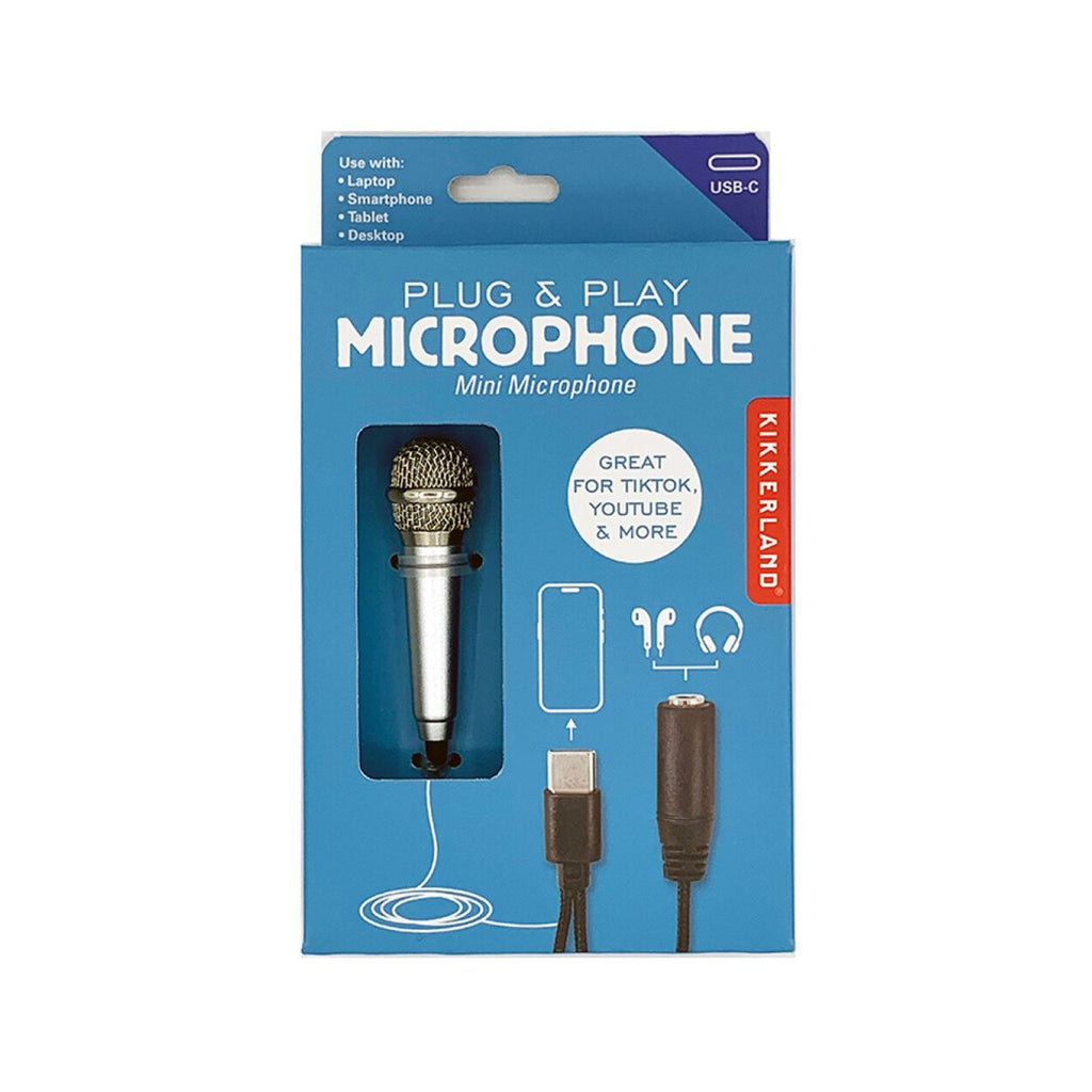 Plug And Play Microphone Kikkerland Home - Utility & Tools
