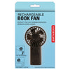 Rechargeable Book Fan Kikkerland Home - Utility & Tools