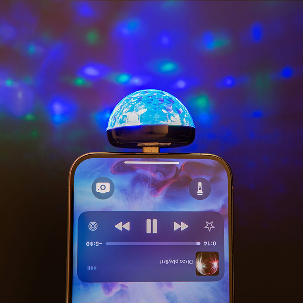 Type C Phone Disco Light Kikkerland Home - Utility & Tools