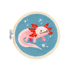 Axolotl Punch Needle Kit - GG287 Kikkerland Toys & Games - Crafts & Hobbies - Needlecraft Kits