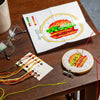Burger Mini Cross Stitch Embroidery Kit Kikkerland Toys & Games - Crafts & Hobbies - Needlecraft Kits