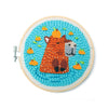 Capybara Punch Needle Kit Kikkerland Toys & Games - Crafts & Hobbies - Needlecraft Kits