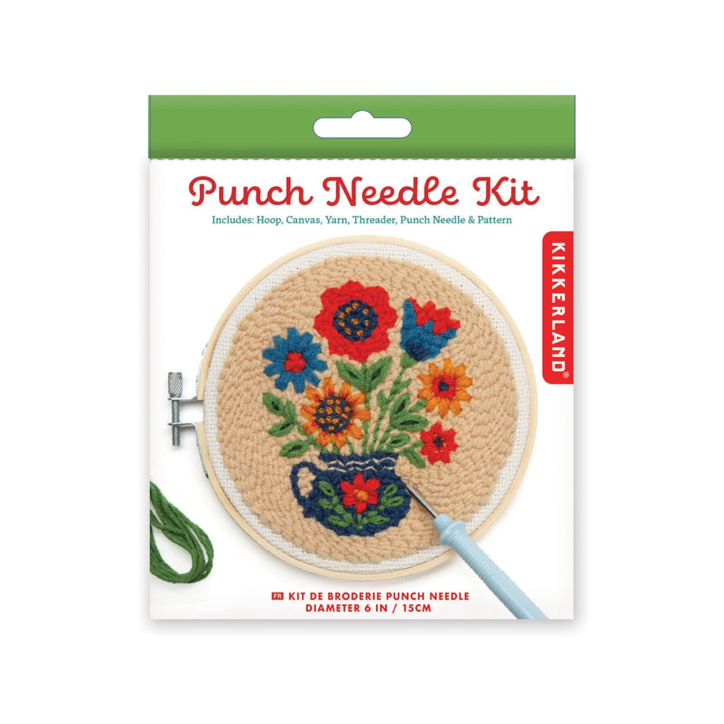 Flower Bouquet Punch Needle Kit - GG288 Kikkerland Toys & Games - Crafts & Hobbies - Needlecraft Kits