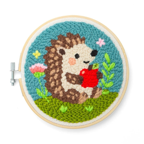 Hedgehog Punch Needle Kit Kikkerland Toys & Games - Crafts & Hobbies - Needlecraft Kits