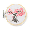 Mini Cross Stitch Embroidery Kit - Cherry Blossom Kikkerland Toys & Games - Crafts & Hobbies - Needlecraft Kits