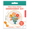 Mini Cross Stitch Embroidery Kit - Flowers Kikkerland Toys & Games - Crafts & Hobbies - Needlecraft Kits