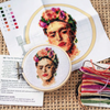 Mini Cross Stitch Embroidery Kit - Frida Kikkerland Toys & Games - Crafts & Hobbies - Needlecraft Kits