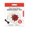 Mini Cross Stitch Embroidery Kit - Ladybug Kikkerland Toys & Games - Crafts & Hobbies - Needlecraft Kits