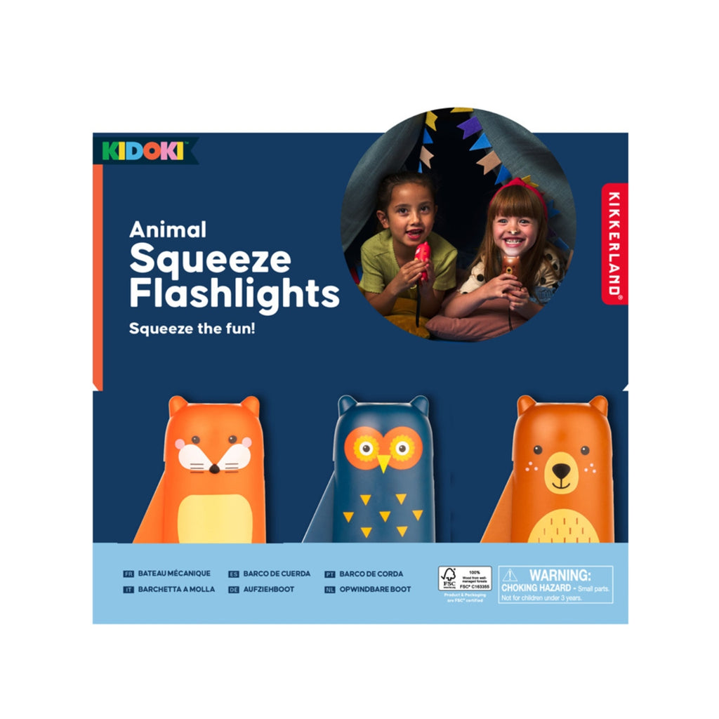 Forest Friends Squeeze Flashlight - KID50 Kikkerland Toys & Games