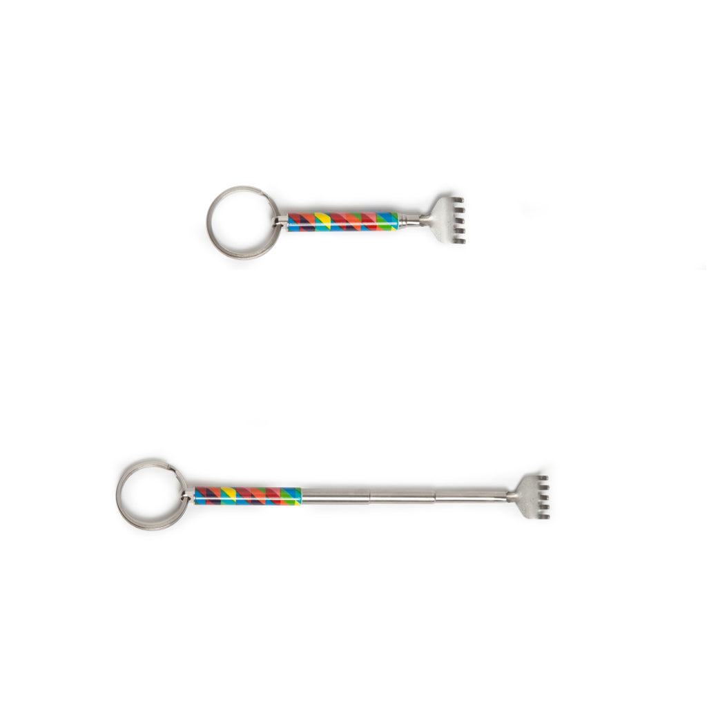 Keychain Pattern Mini Back Scratcher Kikkerland Toys & Games