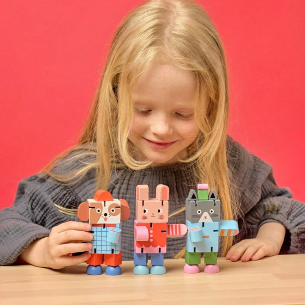 Kidoki Wooden Flexi-Animals Toy Kikkerland Toys & Games