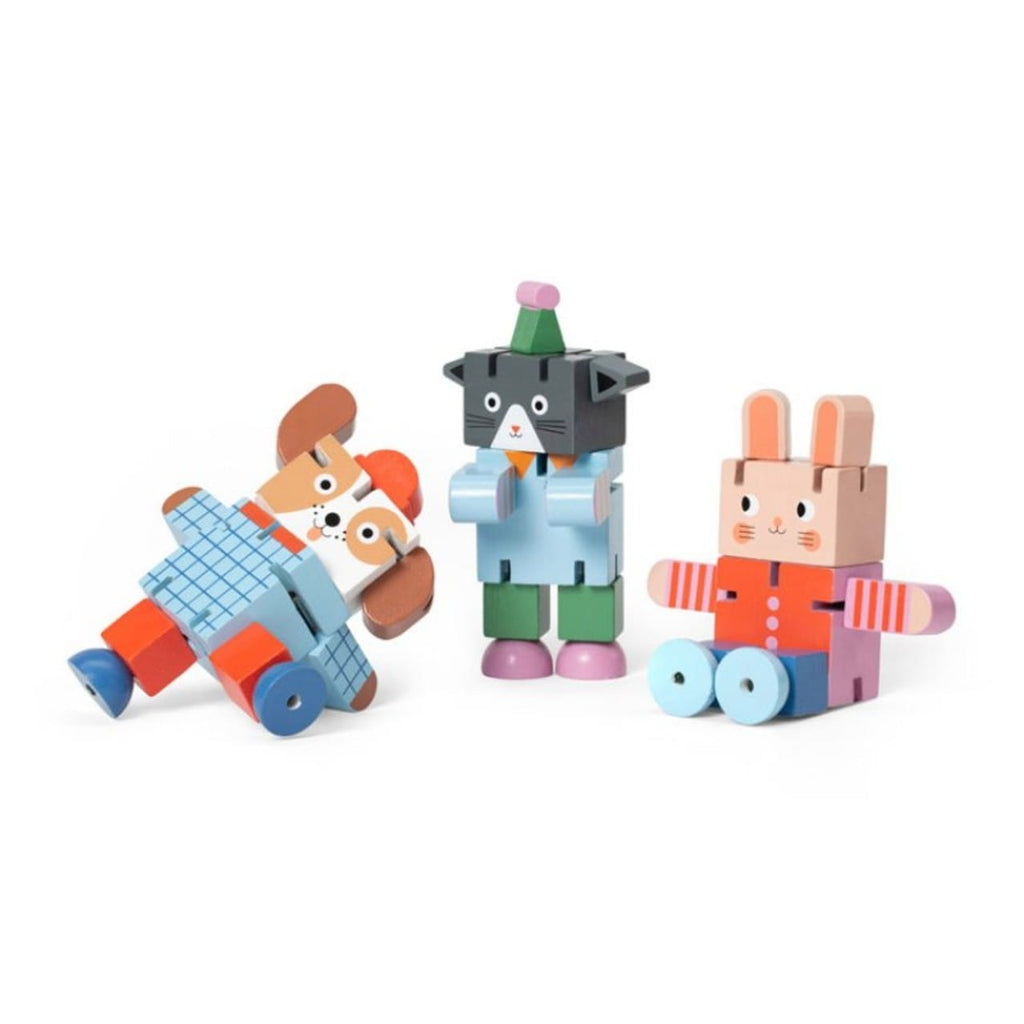 Kidoki Wooden Flexi-Animals Toy Kikkerland Toys & Games