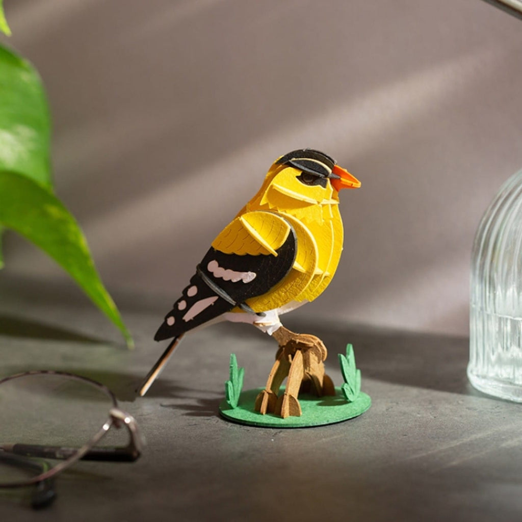 Bird 3D Puzzle - American Goldfinch Kikkerland Toys & Games - Puzzles & Games