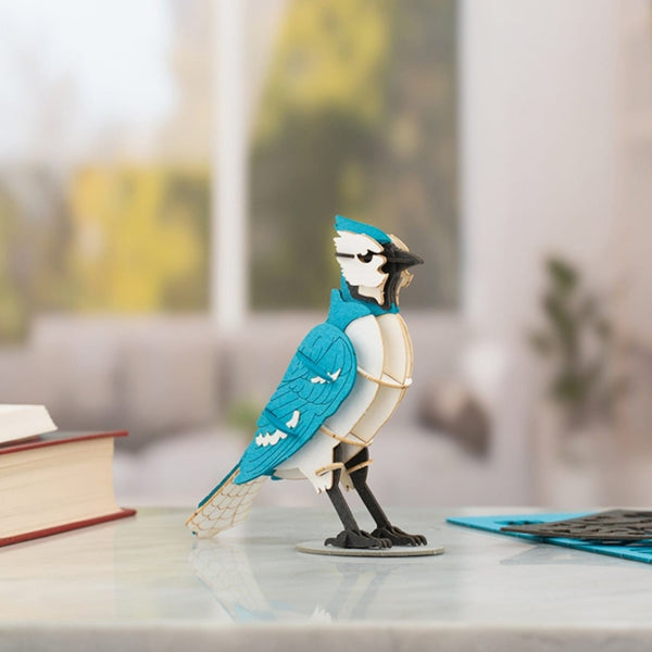Bird 3D Puzzle - Blue Jay Kikkerland Toys & Games - Puzzles & Games