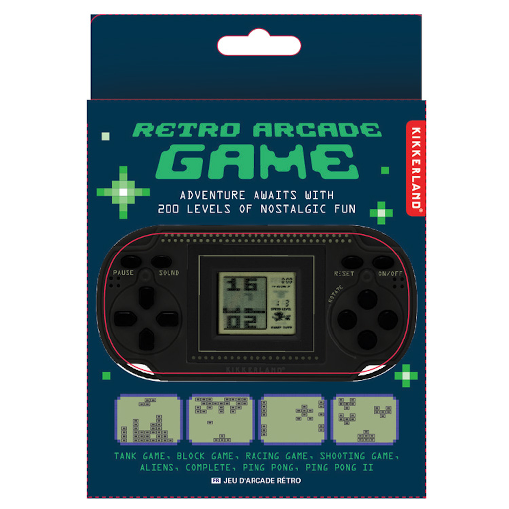 BLACK Retro Arcade Game Kikkerland Toys & Games - Puzzles & Games - Games
