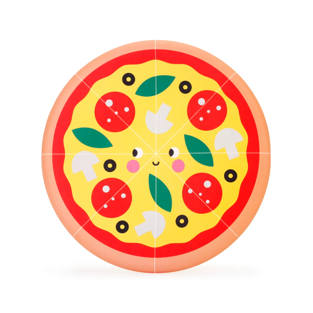 Pizza Flexible Silicone Flying Disc Kikkerland Toys & Games - Puzzles & Games - Games