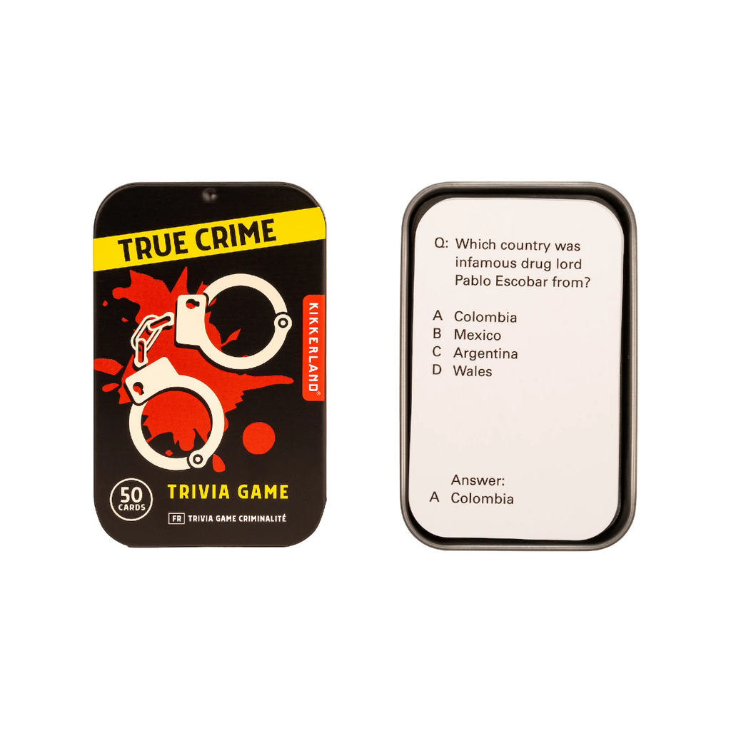 True Crime Trivia Game Kikkerland Toys & Games - Puzzles & Games - Games