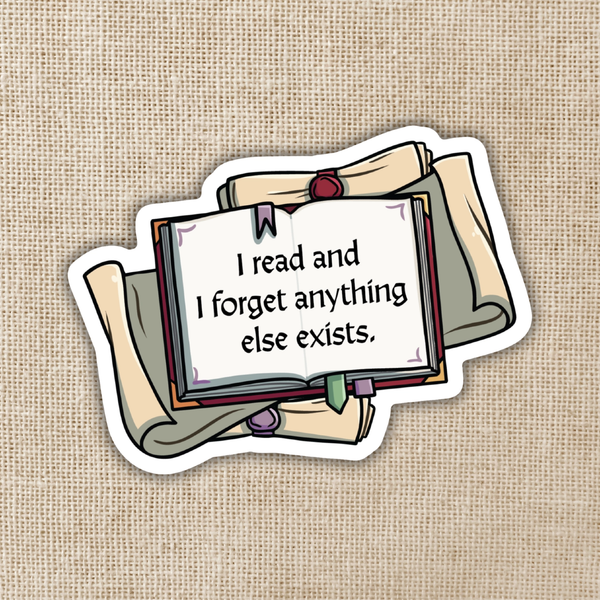 I Read And I Forget Sticker Kingdom Of Threads Impulse - Decorative Stickers