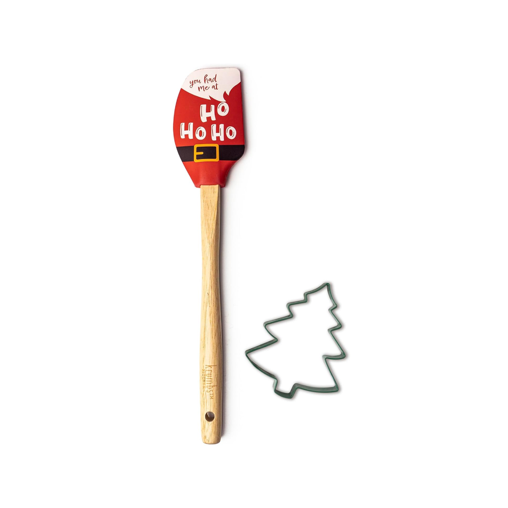 Ho Ho Ho Christmas Spatula and Cookie Cutter Set Krumbs Kitchen Home - Kitchen & Dining