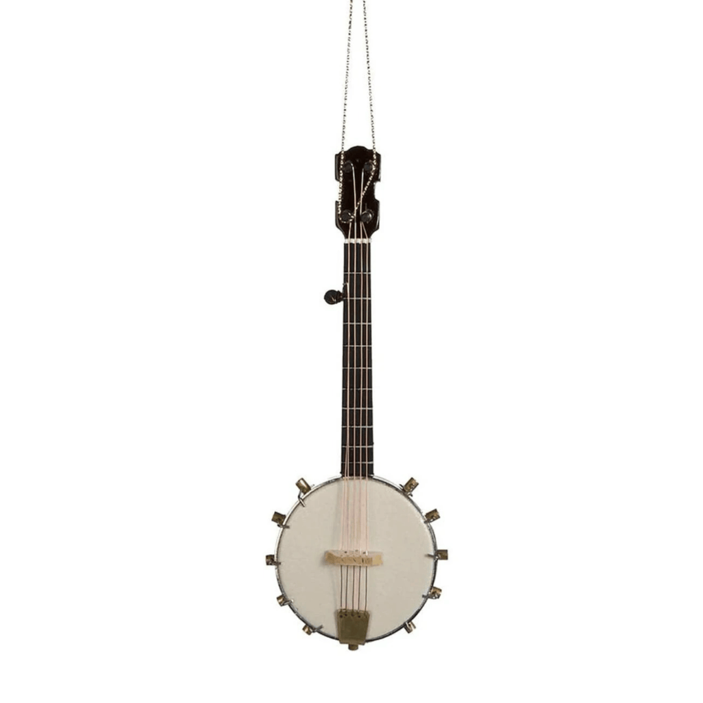 BANJO Electric Guitar, Banjo and Bass Ornaments Kurt S Adler Holiday - Ornaments