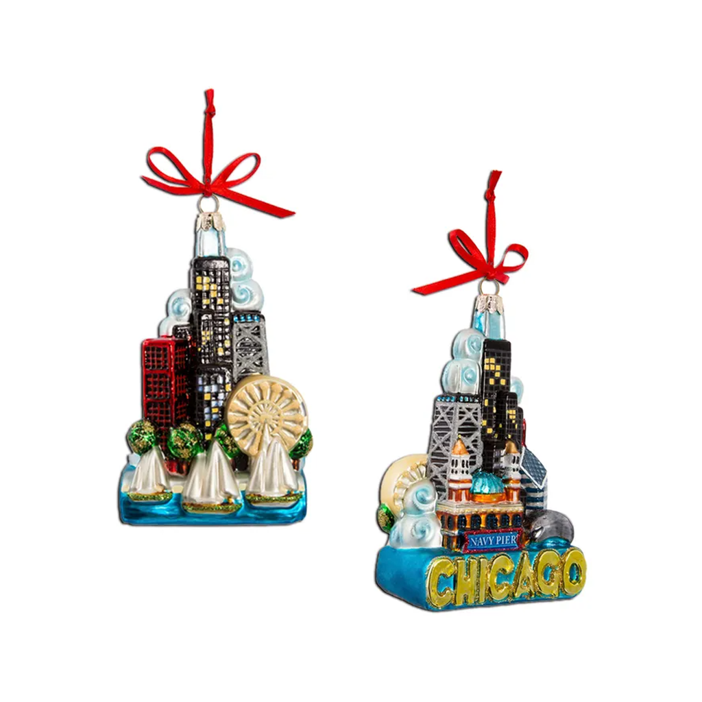 Chicago Cityscape Ornament Kurt S Adler Holiday - Ornaments