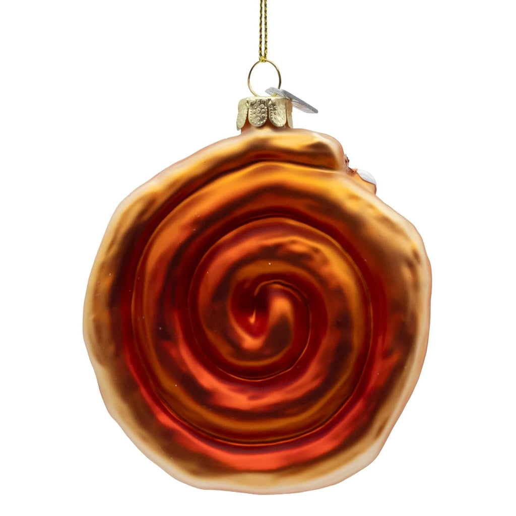 Glass Cinnamon Bun Ornament Kurt S Adler Holiday - Ornaments
