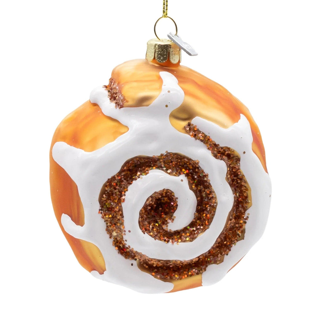 Glass Cinnamon Bun Ornament Kurt S Adler Holiday - Ornaments